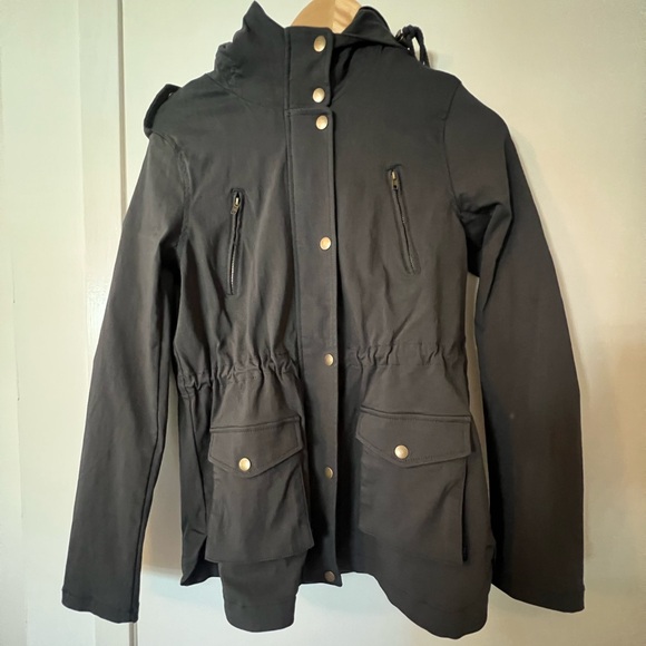 Eden Society: Dark Grey Hood Cargo Jacket. never worn, small, originally $88 - Picture 4 of 8